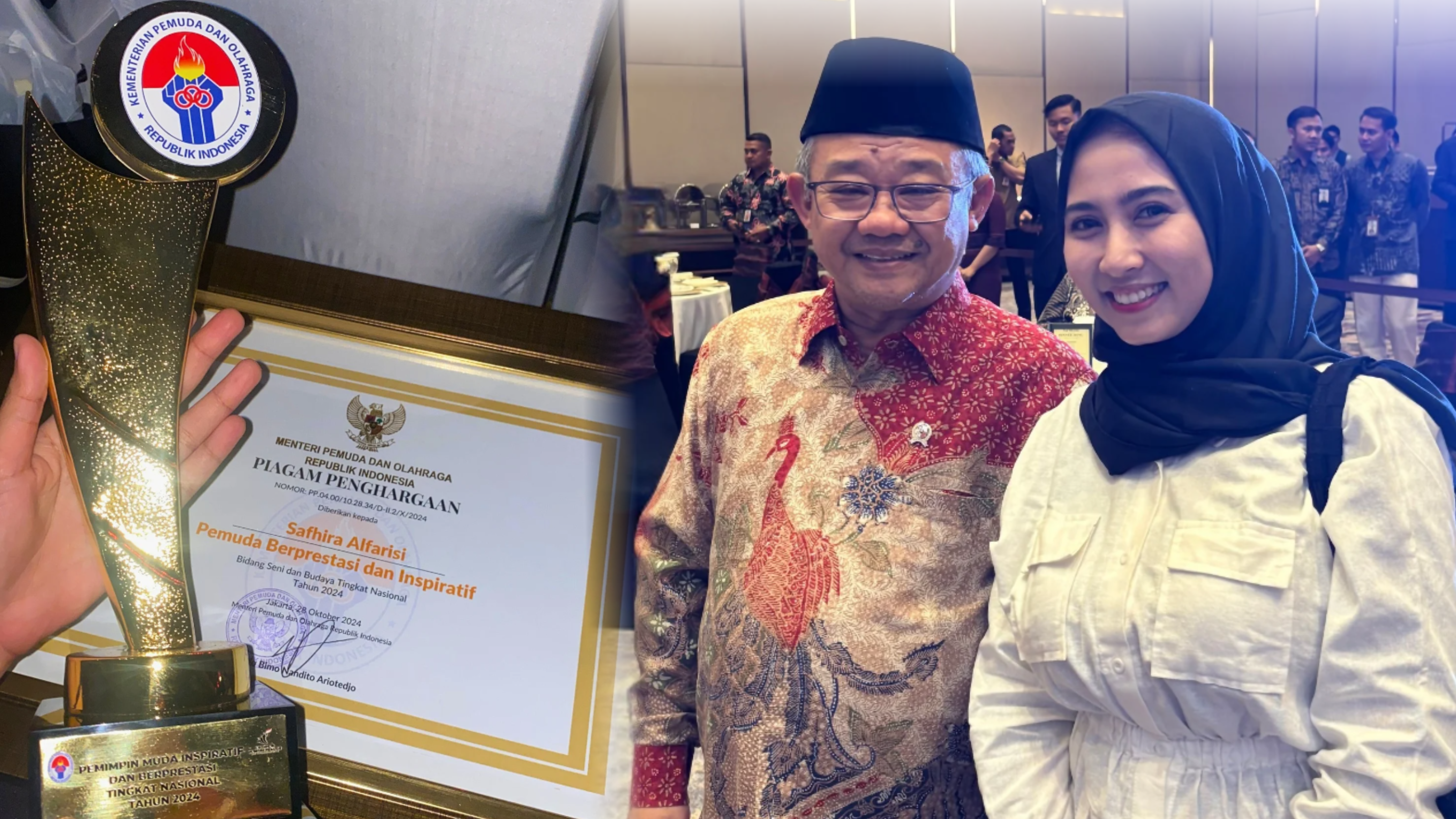 FPU mendapat penghargaan dari Kemenpora RI serta apresiasi dari Menteri Pendidikan